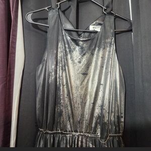 Metallic Black and Silver Dress -Clues Collections (New York Paris) Sz 12 Dress